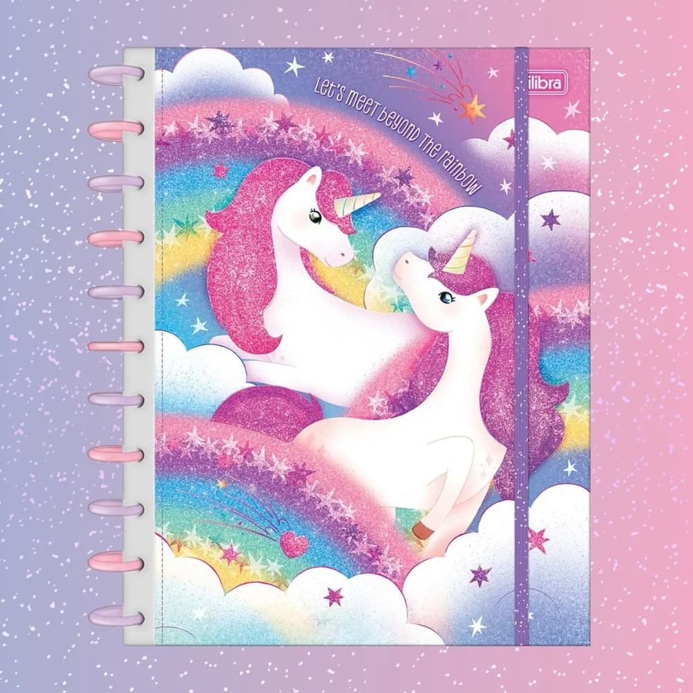 Caderno Inteligente 80 Folhas Decoradas + Adesivos