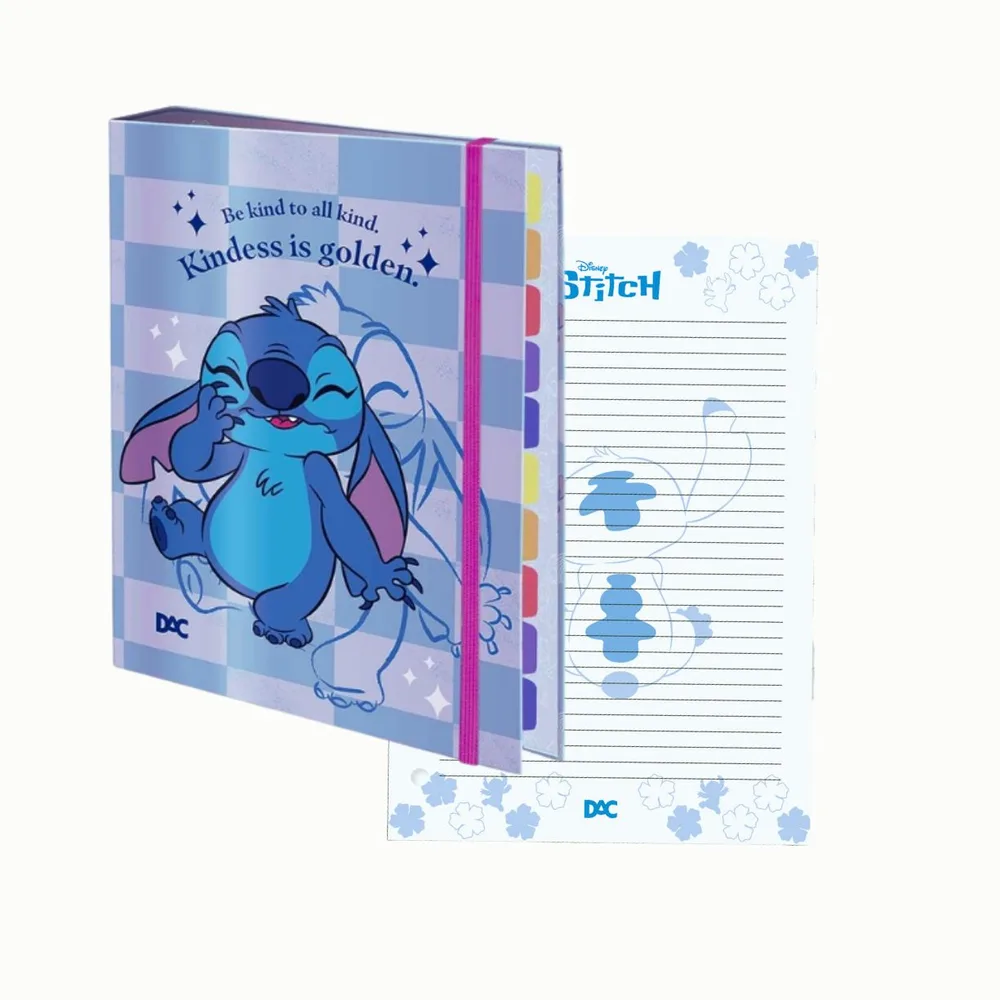 Fichario 96 Folhas - Stitch