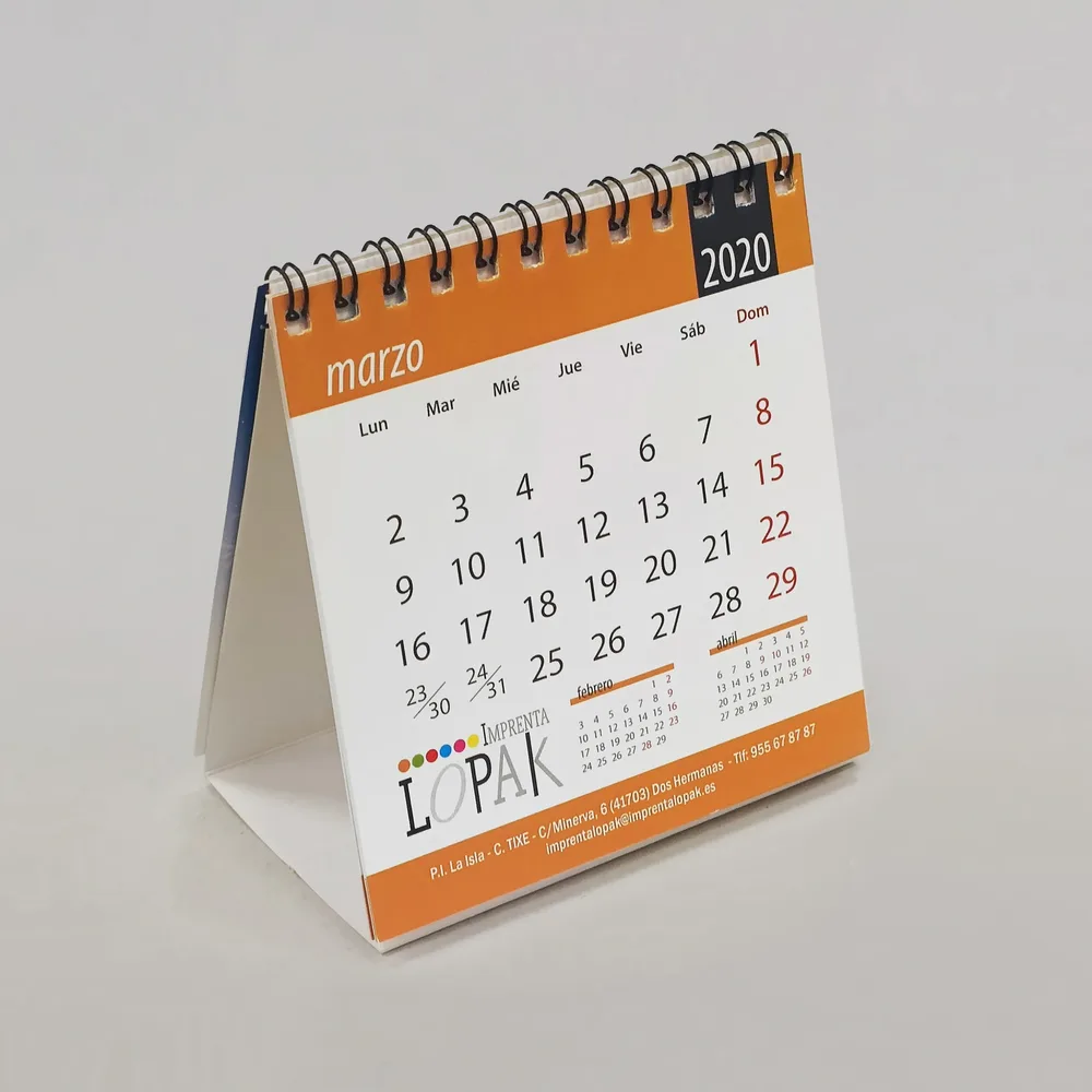 Calendario de Mesa