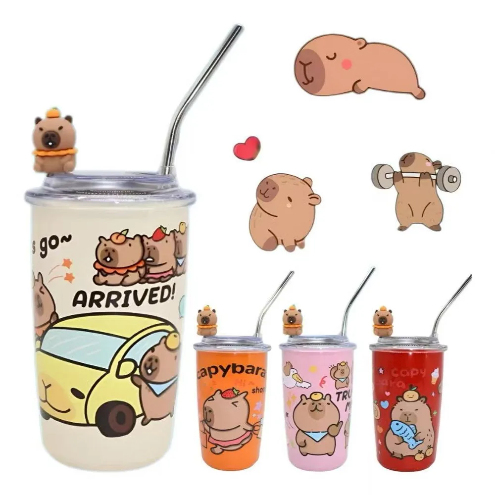 Copo 450ml Com Canudo - Capivara