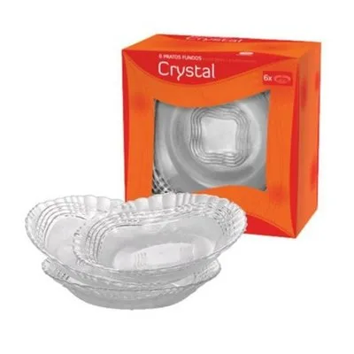 Conjunto Prato Fundo - 6 Unidades - Crystal