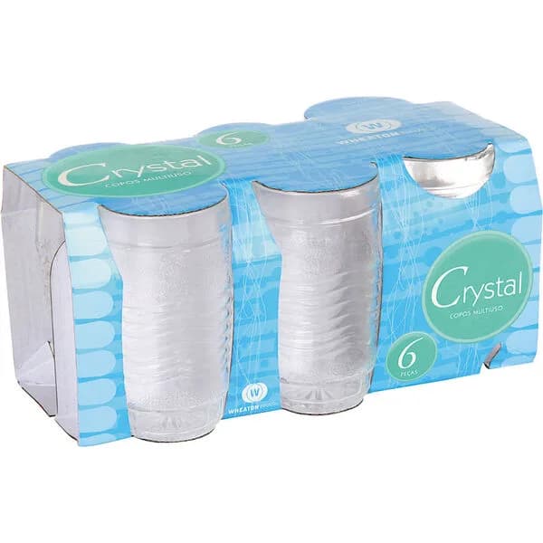 Copo 300ml - 6 Unidades - Crystal - Wheaton