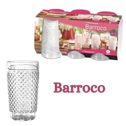 Copo 240ml - 6 Unidades - Barroco - Wheaton