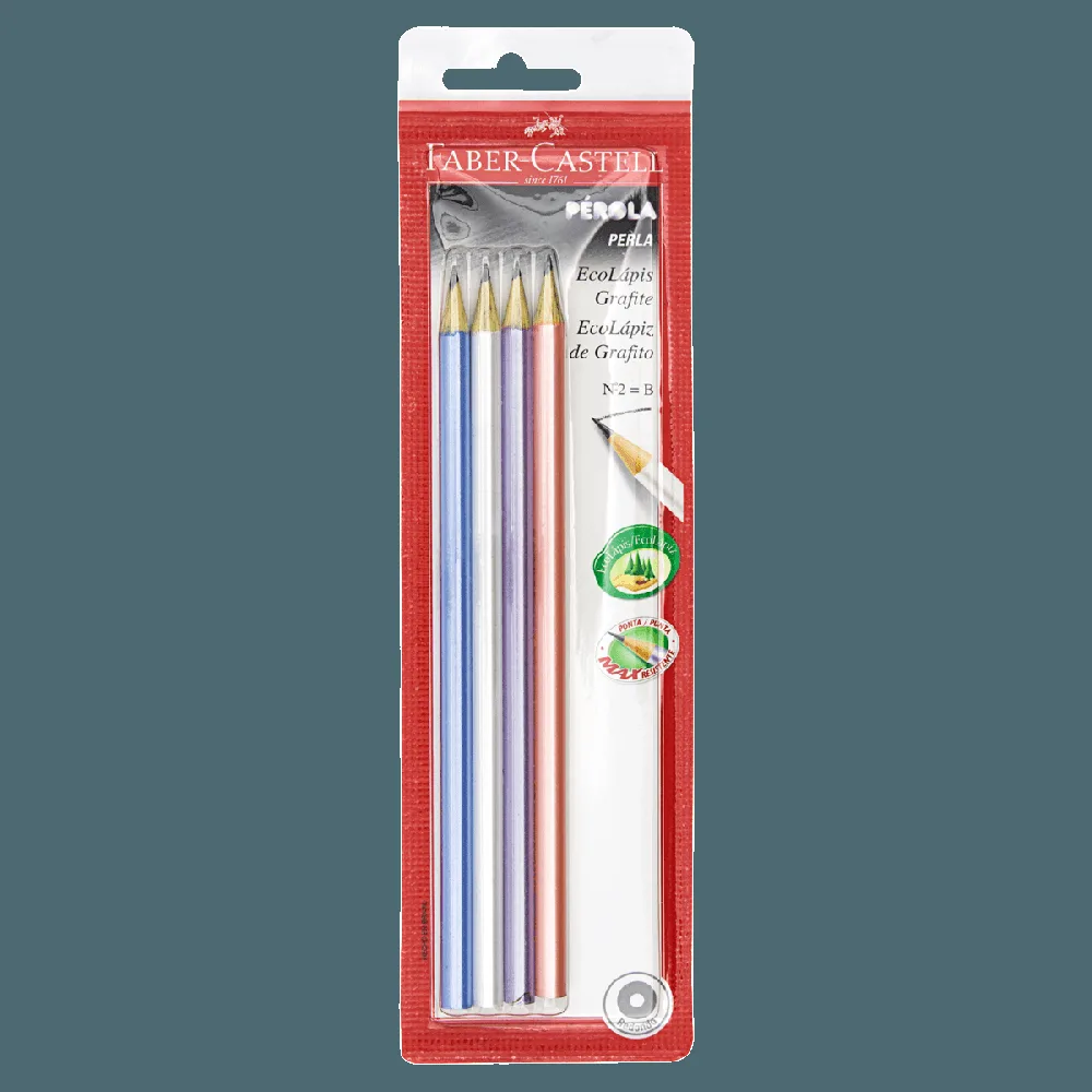 Lapis 2b Max Perola - 4 Unidades - Faber Castell