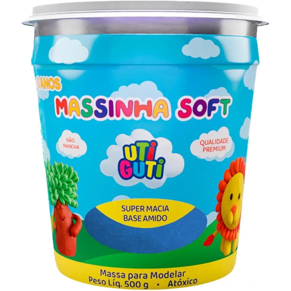 Massinha de Modelar 140g - Azul - Uti Guti