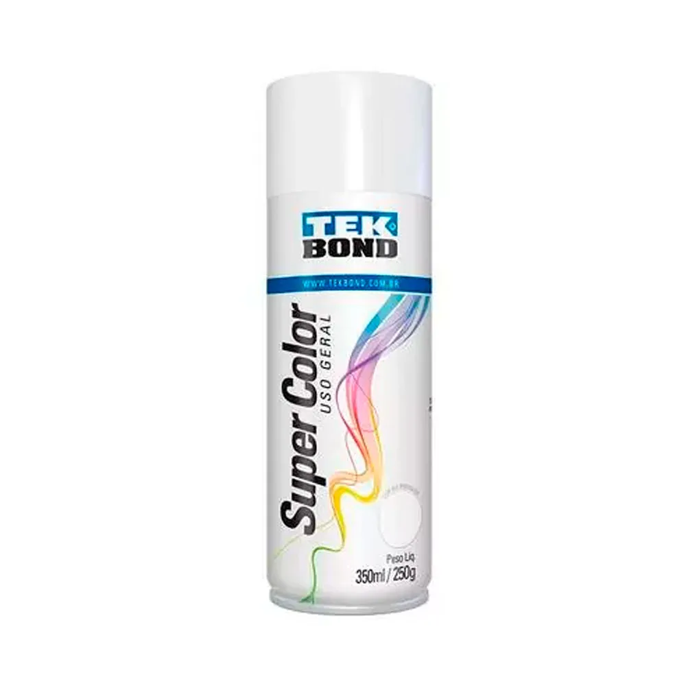 Tinta Spray 350ml - Branco Brilhante - Tekbond