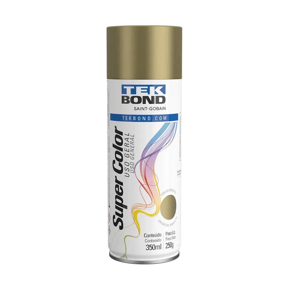 Tinta Spray 350ml - Dourado - Tekbond