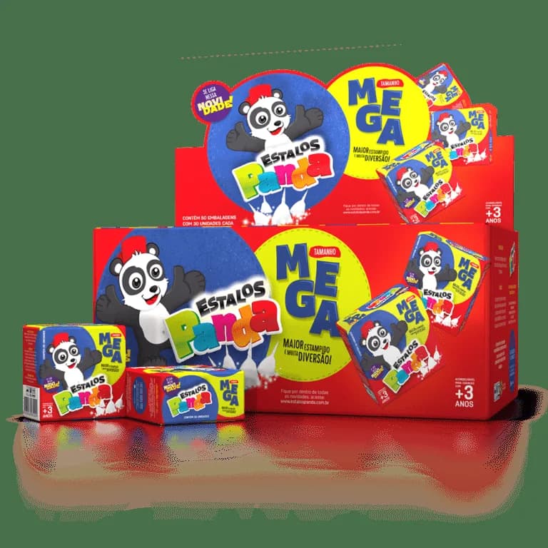Mega Estalos 30 Unidades - Panda