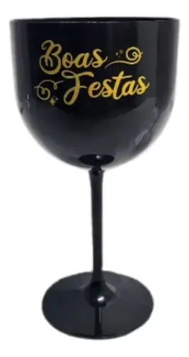 Taca Gin Acrilico 500ml - Boas Festas