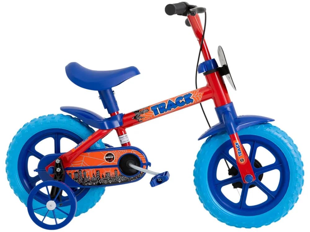 Bicicleta Aro 12 - Track Azul/vermelho