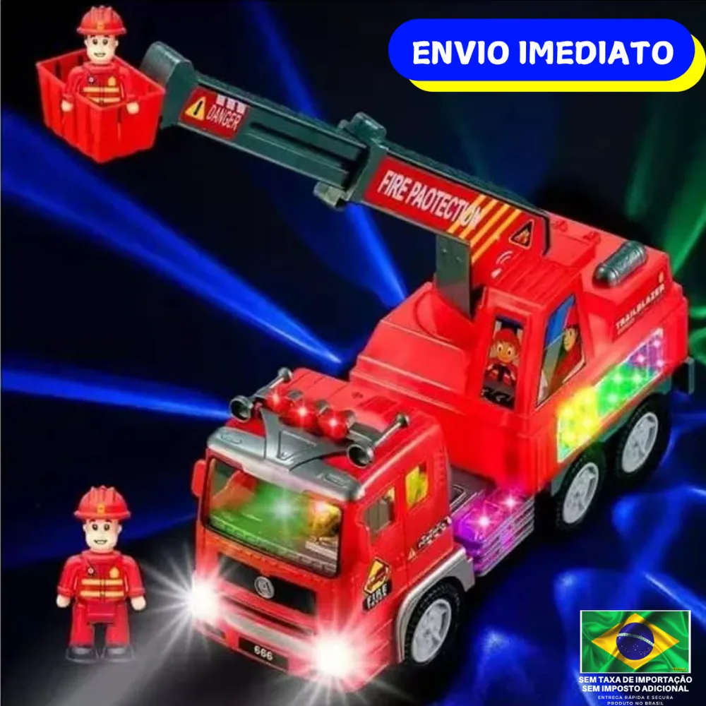 Bombeiro Musical - Bate e Volta - Movido a Pilha
