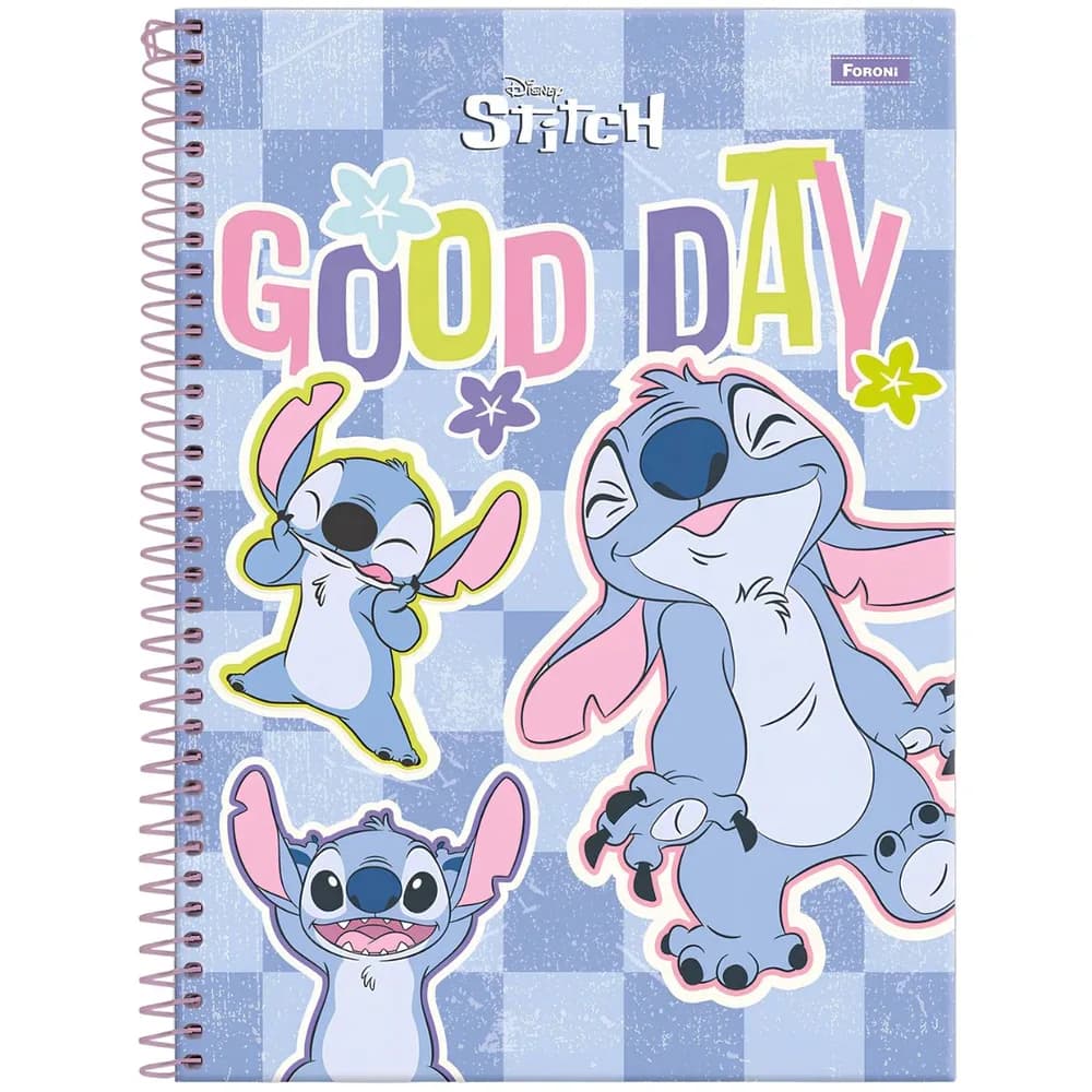 Caderno 10 Materias 160 Folhas - Stitch