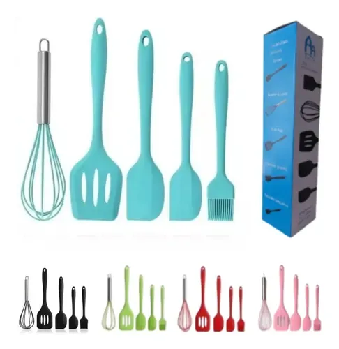 Kit Utensilios Silicone - 4 Pecas - Linha Basic