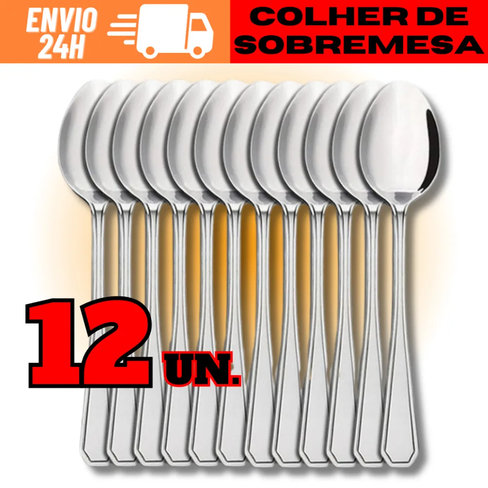 Colher de Sobremesa - 6 Unidades - Elegance Imperial