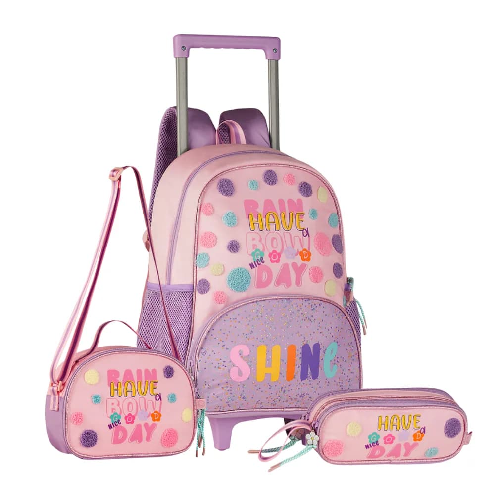 Mochila Com Carrinho - Shine Lovely Girl