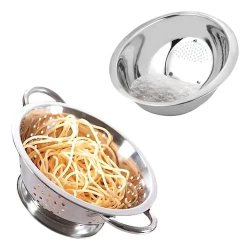 Escorredor Lava Arroz Inox