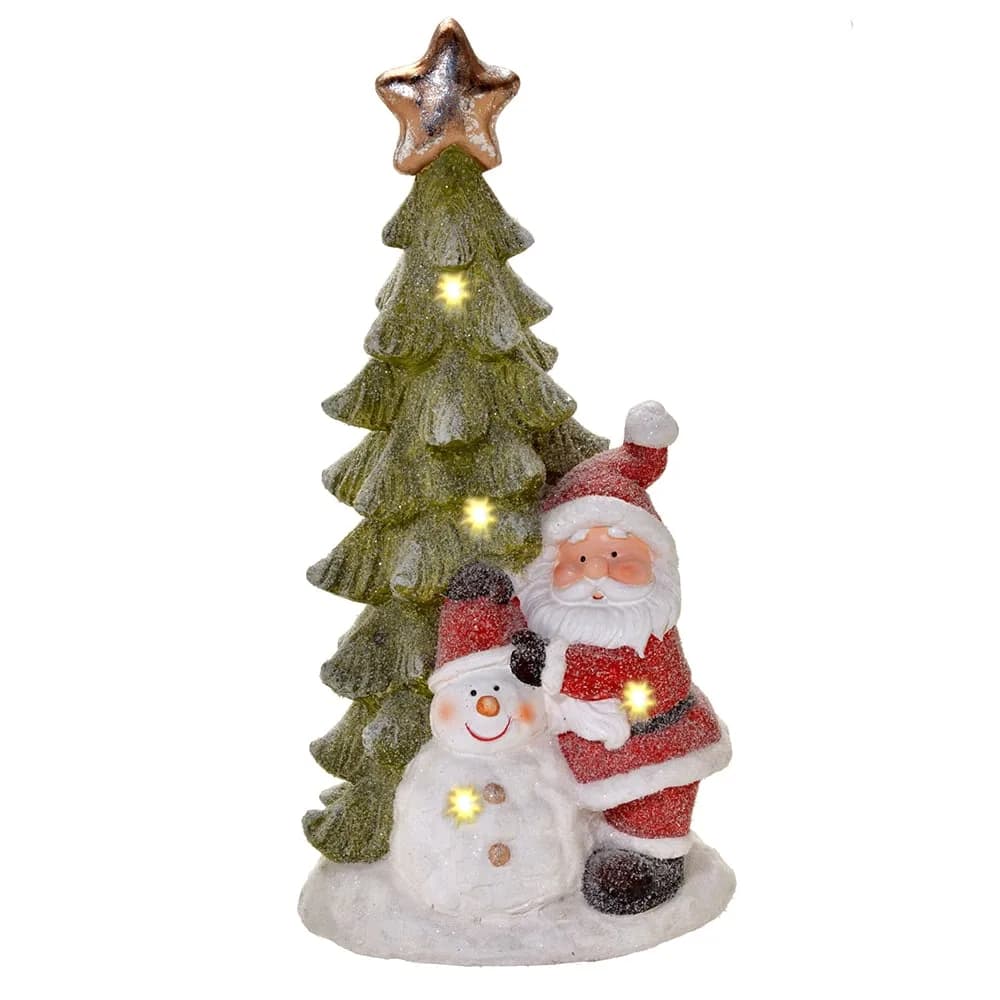 Enfeite Natalino Com Luz- Papai Noelouboneco de Neve